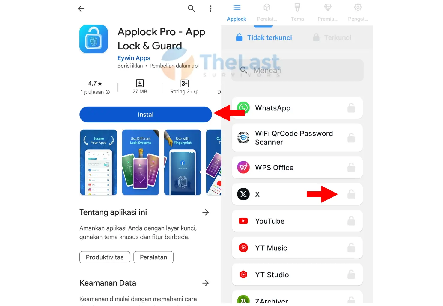 Gunakan Aplikasi Applock Pro Guard