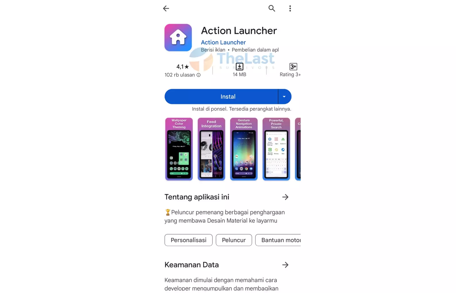 Instal Action Launcher Di Vivo