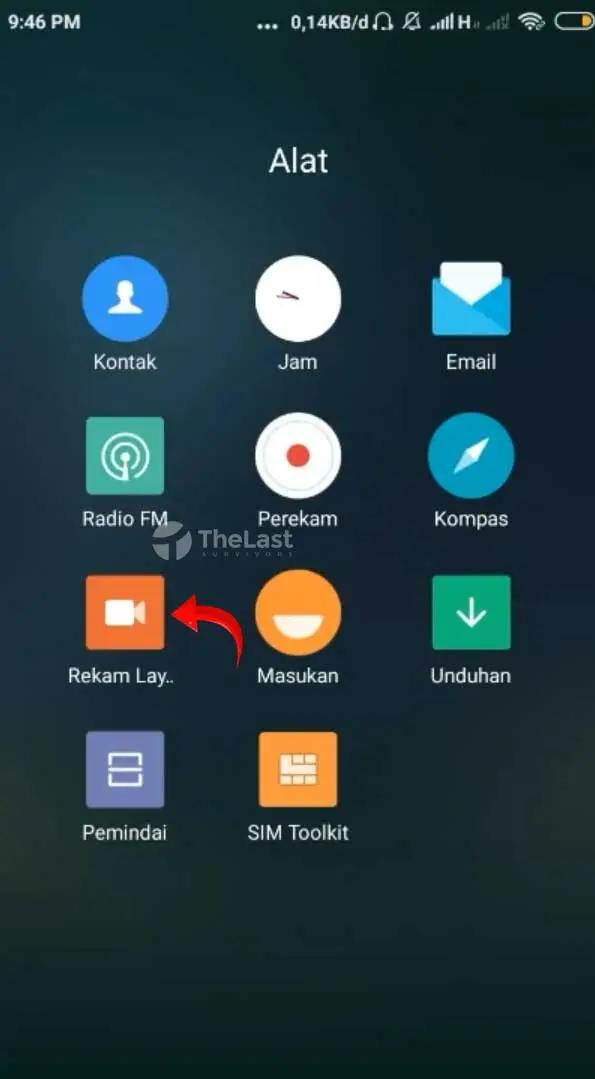 Buka App Rekam Layar Xiaomi