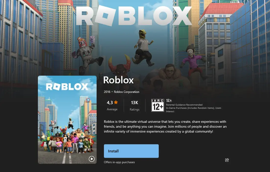 Roblox Microsoft